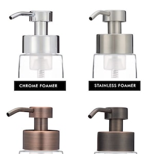 Just Foaming Pumps - Metal Custom Foaming Soaps