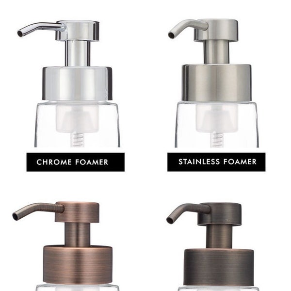 Just Foaming Pumps - Metal Custom Foaming Soaps