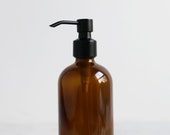 Soap Dispenser Amber Market Glass Apothecary Style Soap Dispenser
