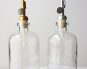 Mouthwash Dispenser Self Pour Spout Apothecary Glass Dispenser