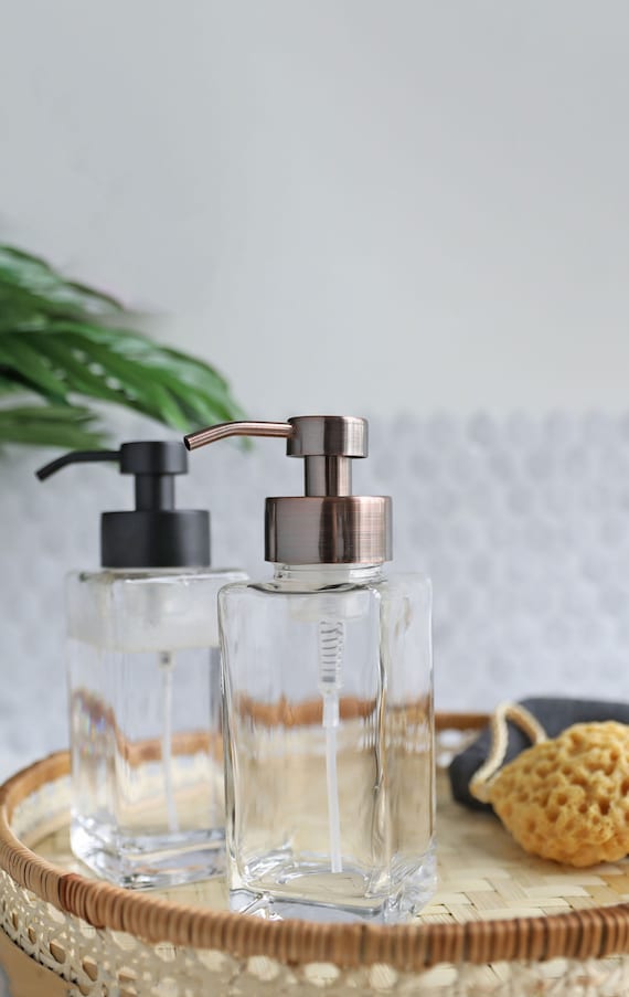 Square Glass Foam Soap Dispenser Sleek and Eco Friendly Foaming