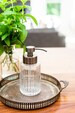 Flora Fluted Foaming Glass Soap Dispenser 