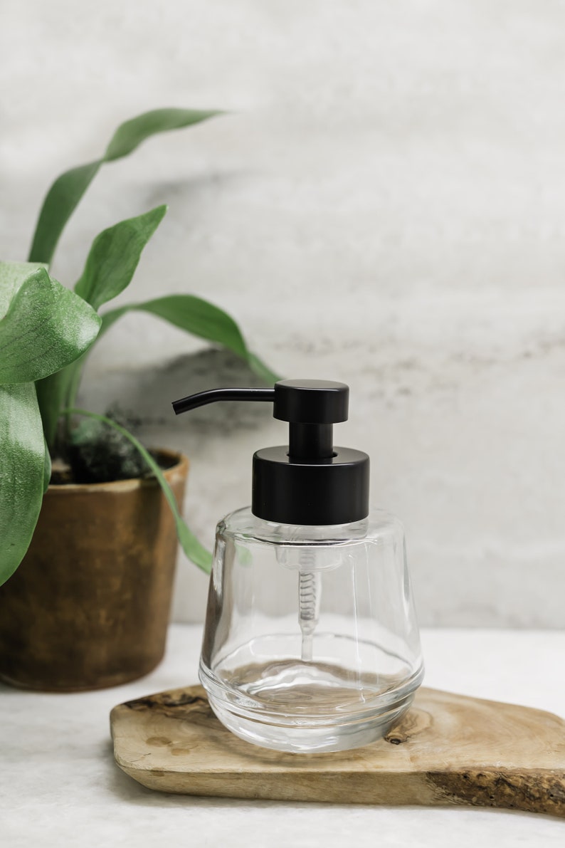 Foaming Soap Dispenser | Bõl Glass Foam Soap Dispenser - Black Bild 7
