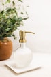 Moon Round Recycled Glass Soap Dispensers - Clear 