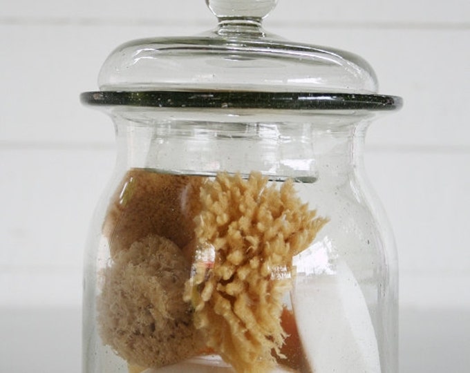 Bubble Glass Bath Storage Container Etsy