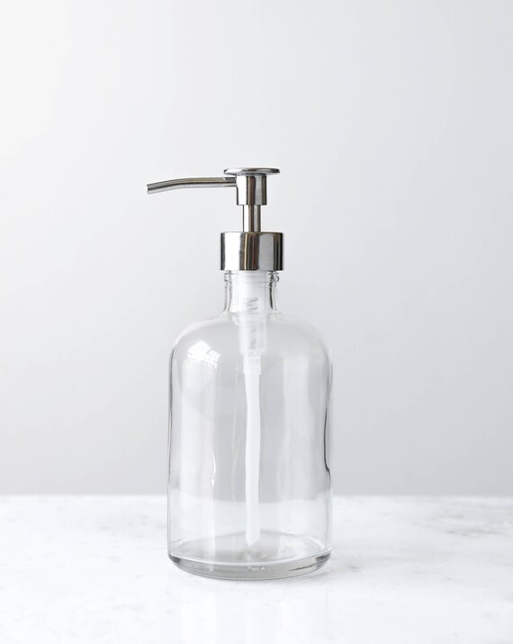 Soap Dispenser Recycled Glass Soap Dispensers with Luxe Etsy