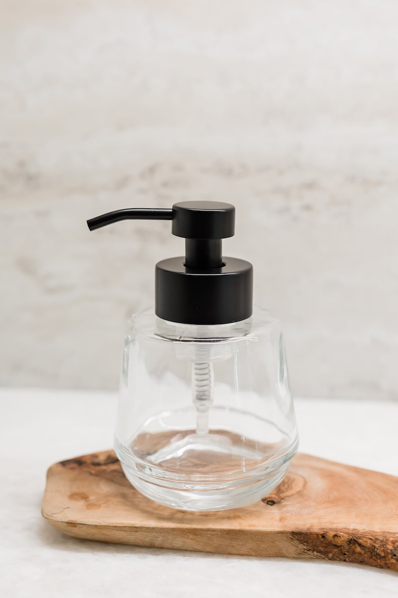 Foaming Soap Dispenser | Bõl Glass Foam Soap Dispenser - Black Bild 5