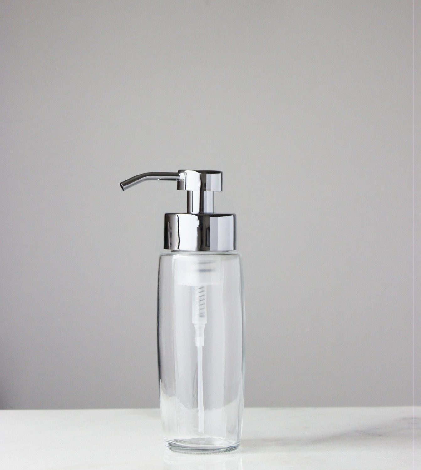 FOAM SOAP DISPENSER Large Glass Foaming Soap Dispenser with Etsy