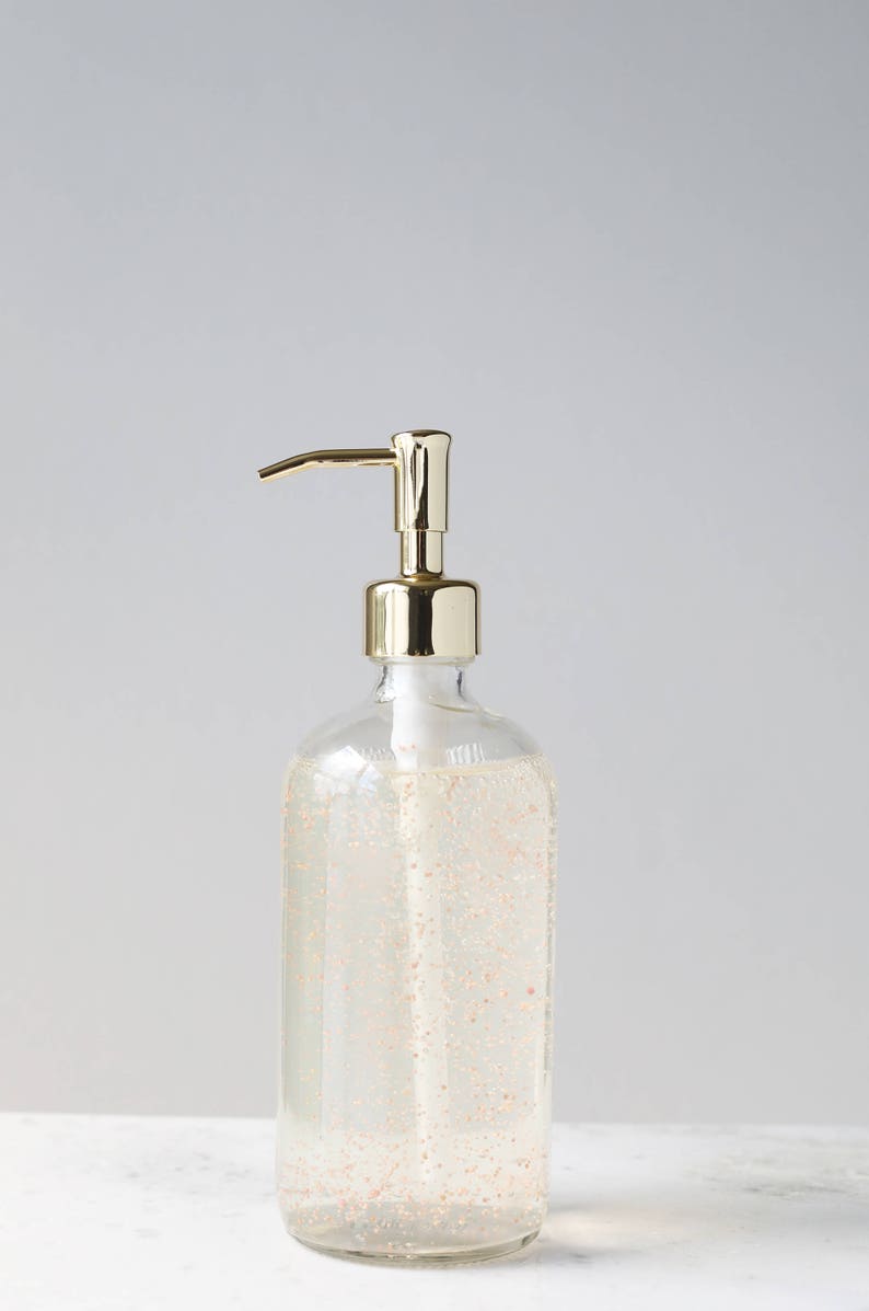 Soap Dispenser Market Glass Soap Dispenser With Metal Pump Etsy