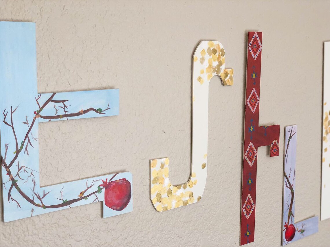 Custom Wall Name Letters Nursery Children's Name Kid's Etsy