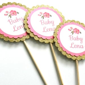 6 Baby Girl Peonies Centerpieces, Baby Shower, Baby Girl, Pink Peonies, Flowers, April Showers, Centerpiece Sticks, Table Decor, Birthday