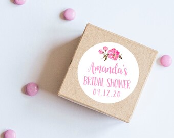 Floral Bridal Stickers, Wedding, Favor Labels, Flower Labels, Bridal Shower Labels, Peonies, Wedding Labels, Save the Date, Personalized