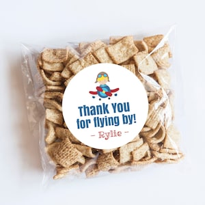 Flugzeug Blond Junge Aufkleber, Flugzeug Thema, erster Geburtstag, Flugzeug Geburtstag, Flugzeug Etiketten, Danke für Dein Kommen, Flugzeug Gastgeschenke, Tags