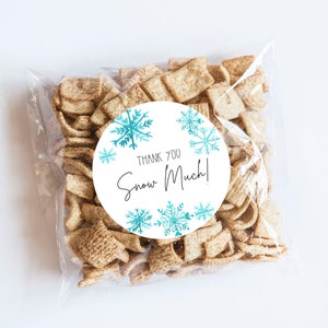 Groenblauwe sneeuwvlok dank u stickers, kerstetiketten, cadeauverpakking, gunsten, kerstlabels, geschenken, vakantietags, kerstfeest