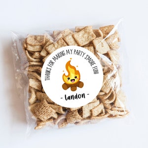 Camping S’more Fun Stickers, S’more Fun, Thème de camping, Premier anniversaire, Autocollants de tente, Étiquettes de camping, Faveurs, Autocollants d’anniversaire, Extérieur
