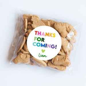 Pegatinas de agradecimiento con letras arcoíris, cumpleaños arcoíris, pegatinas de agradecimiento, recuerdos, etiquetas de regalo, recuerdos, primer cumpleaños, etiquetas arcoíris, verde