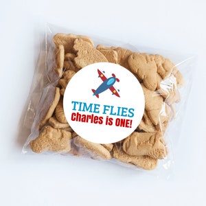 Time Flies Stickers, Airplane Birthday, Plane Stickers, Airplane Theme, First Birthday, Plane Labels, Time Flies Theme, Airplane Party