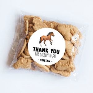 Brown Horse Stickers, Brown Horse, Horse Theme, First Birthday, Thanks for Coming, Birthday Stickers, Riding Theme, Western, Equestrian