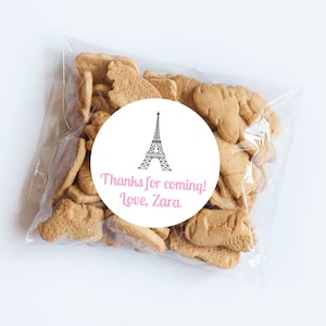 Adesivos da Torre Eiffel, tema de Paris, obrigado por ter vindo, tema parisiense, primeiro aniversário, aniversário de Paris, Paris, selos de envelope, lembrancinhas