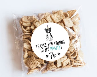 Autocollants D'anniversaire Chapeau De Fête Pour Chien, Anniversaire De Chiot, Thème Chien, Fête De Chien, Cadeaux Pour Chiens, Premier Anniversaire, Merci, Anniversaire De Chien