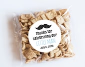 Celebrating Little Man Stickers, First Birthday, Little Man Theme, Gender Reveal, Thank You Labels, Mustache Theme, Favor Tags, Gentleman Il_170x135