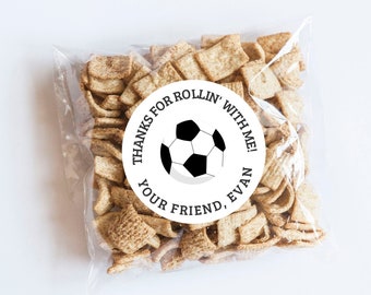 Soccer Stickers, Soccer Birthday, Sports Theme, Sports Birthday, Soccer Label, Thanks for Coming, Personalized Labels, Sports Party