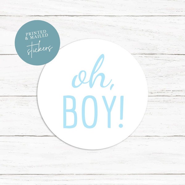 Oh Boy Stickers, Baby Shower, It's a Boy, Boy Theme, Oh Baby, Baby Blue, Baby Shower Labels, Envelope Seals, Oh Boy Labels, Celebrate