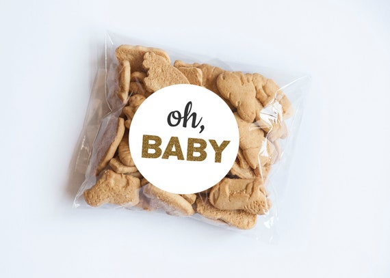 Oh Baby Stickers, Baby Shower, Gold Theme, Gender Reveal, Favors, Envelope Seals, Baby Shower Labels, Gold Stickers, Celebrate Il_570xn