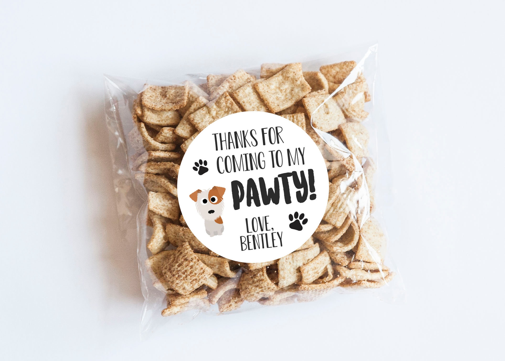 Dog Birthday PAWty Stickers, Puppy Birthday, Dog Theme, Dog Party, Dog Favors, First Birthday, Dog Pawty, Thank You Stickers, Dog Birthday