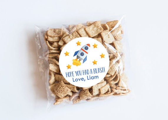 Rocket Stickers, Stars, Space Stickers, Outerspace Birthday, Rockets, Goodie Bag Labels, Birthday Labels, Had a Blast, Rocket Theme Il_570xn