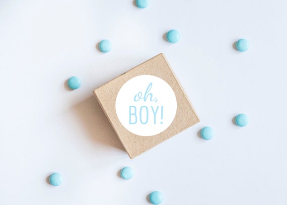 Oh Boy Stickers, Baby Shower, It's a Boy, Boy Theme, Oh Baby, Baby Blue, Baby Shower Labels, Envelope Seals, Oh Boy Labels, Celebrate Il_570xn