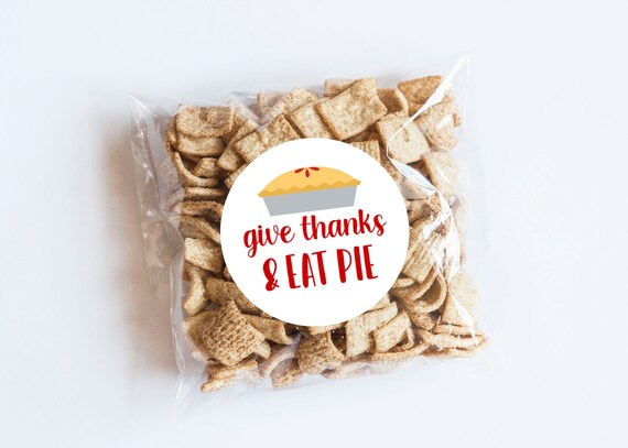 Give Thanks Eat Pie Stickers, Fall Labels, Fall Birthday, Pie Stickers, Food Packaging Labels, Pie Stickers, Fall Theme, Thanksgiving Il_570xn