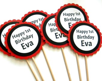 3 Happy Birthday Centerpieces, First Birthday, Centerpiece Sticks, Party Decor, Birthday Centerpieces, Baby Shower, Table Decor, Custom