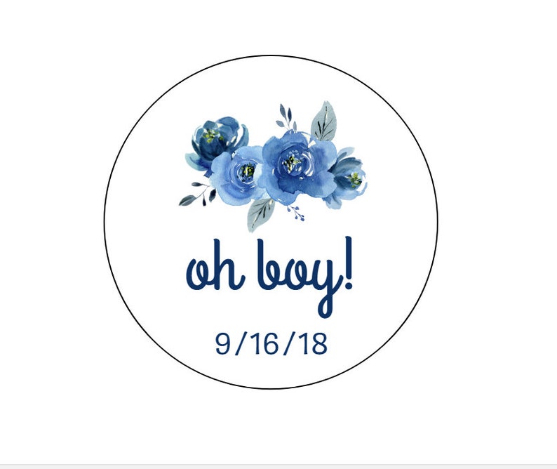 20 Oh Boy Floral Stickers Baby Shower It S A Boy Boy Etsy 20 Oh Boy Floral Stickers Baby Shower It S A Boy Boy Etsy