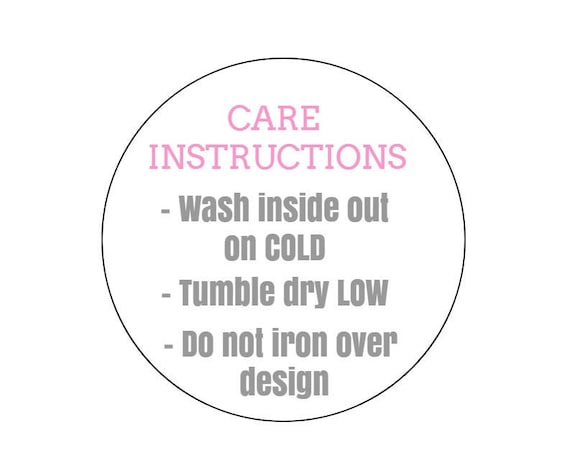20 Care Wash Instruction Stickers, Packaging, Shop Labels, Care Tags, Instruction Labels, Caring for Product, Jar Labels, Tee Shirt Washing Il_570xn