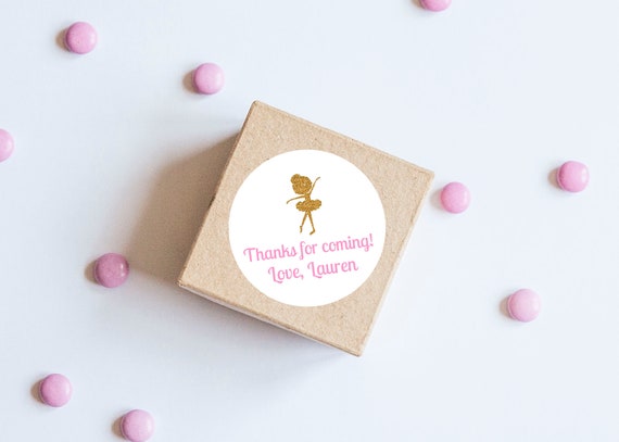 Gold Ballerina Theme Stickers, Ballerina Birthday, Twirling, Ballerina Party, Ballerina Favors, Birthday Favors, Tags, Ballet Theme Il_570xn