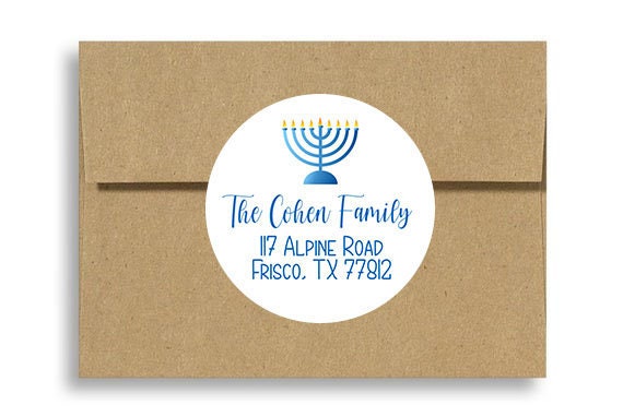 Address Labels Hanukkah Stickers, Christmas Stickers, Packaging, Personalized Stickers, Christmas Tags, Christmas Cards, Tags Il_570xn