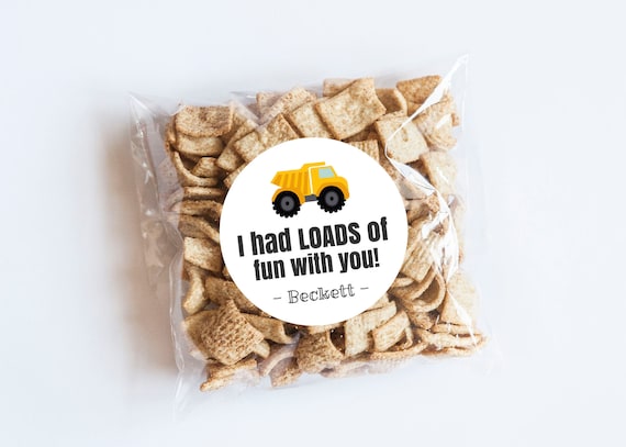 Yellow Dump Truck Stickers, Truck Stickers, Construction Birthday, Trucks, Goodie Bag Labels, First Birthday, Dump Truck Party, Trucks Il_570xn