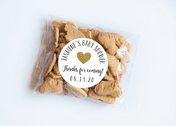 Heart Baby Shower Stickers, Thank You Labels, Shower Favor Labels, Bottle Labels, Baby Shower Labels, Goodie Bag Labels, Shower Favors Il_570xn