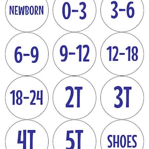 12 Navyblaue Organisationsetiketten, Sortierung, Organisation von Etiketten, Sortierung, Organisation von Etiketten, Kleidungsetiketten, Kleidungsetiketten, Verpackung, Box-Etiketten
