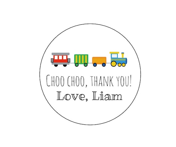 20 Train Cars Stickers, Train Theme, First Birthday, Train Party, Choo Choo, Thank You Labels, Train Stickers, Transportation, Vehicles Il_570xn