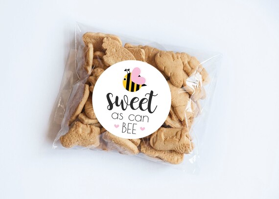 Sweet as Can BEE Stickers, Gender Reveal, Bumble Bee, Baby Shower, Labels, Honey Jar Labels, Bee Labels, Bee Birthday, Pink Bee, Favors Il_570xn