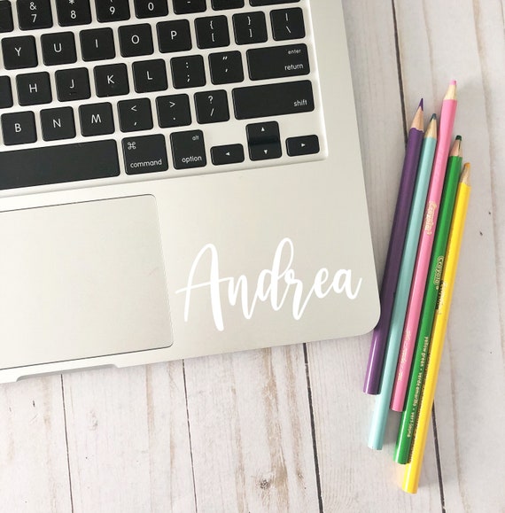 Computer Sticker, Name Sticker, Vinyl Decal, Personalized Sticker, First Name, Decal, School Decal, Labeling, Laptop Sticker, Crafting Il_570xn