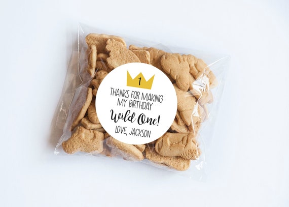 Crown Wild One Stickers, Wild One, Safari Theme, Wild One Party, Party Animal, Crown Labels, Prince, Party Favors, Wild One Il_570xn