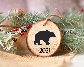 Wood Creative Elk Brown Bear Home Ornaments Hand Carved Wooden Decoratisn