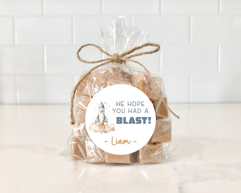 Cellophane Rocketship Rocket Blast Stickers, Space Favors, Space Theme, Had a Blast, Rocket ...