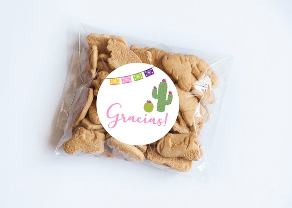 Gracias Fiesta Stickers, Baby Shower, Fiesta Theme, Cactus Stickers, Thank You Sticker, Cactus Party, First Birthday, Fiesta Birthday, Favor Il_570xn