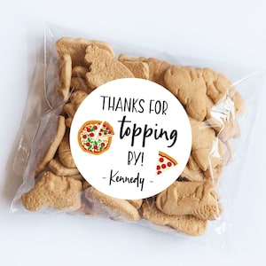 Adesivos de aniversário de pizza, tema de pizza, lembrancinhas de pizza, etiquetas para presentes, festa de pizza, decoração de festa, etiquetas de pizza de agradecimento, festa de pizza culinária