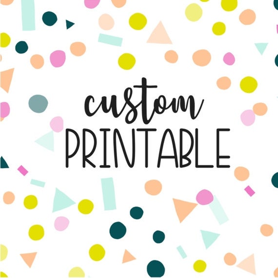 Custom Printable, Stickers, Gift Tags, Food Labels, Party Décor, Labels, Personalized Stickers, Tags, Paper Décor, DIY, Custom Labels, Favor Il_570xn