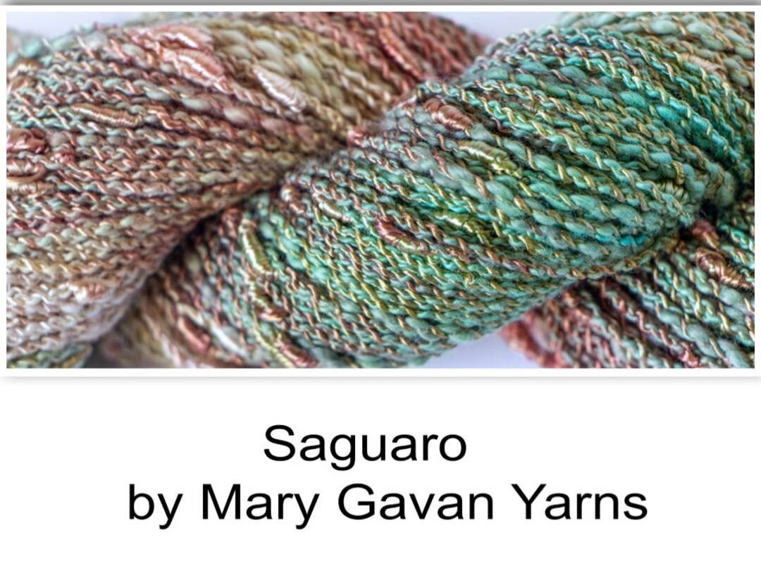 Rayon Cotton Yarn Saguaro 225 Yards Mary Gavan Yarns Textured Yarn Blue  Purple Multi Color Yarn Knitters Yarn Knit 